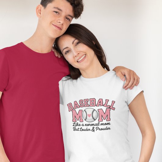 Baseball Mom cute bright Pink text トライブレンドＴシャツ