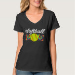 Baseball Mom Love Tie Dye Softball Mom Mother's Da Tシャツ