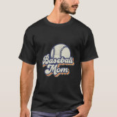 Baseball Mom Mama Mother'S Day Tシャツ (正面)