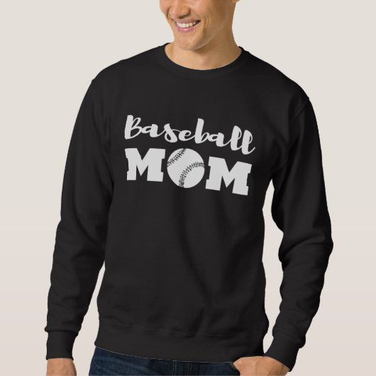 Baseball Mom Shirts for Women, Mom Baseball Shirts スウェットシャツ (正面)
