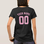 Baseball Mom Team Custom Name Number  Tシャツ (裏面)