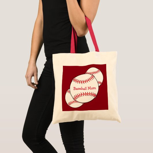 Baseball Mom Tote Bag トートバッグ (正面(商品))
