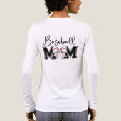 Baseball Mom With Coquette Bow トライブレンドTシャツ (背面)
