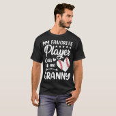 Baseball My Favorite Player Calls Me Granny Tシャツ (正面フル)
