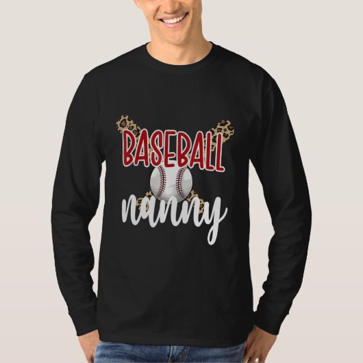 Baseball Nanny Grandma Baseball Player Nanny Tシャツ (正面)