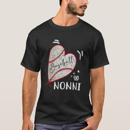 Baseball Nonni Family Matching Players Team Nonni Tシャツ (正面)