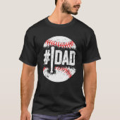 Baseball Number One Daddy Son Baseball Father s Da Tシャツ (正面)
