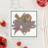 Baseball Party Napkins スタンダードランチョンナプキン (インサイチュ)