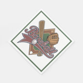 Baseball Party Napkins スタンダードランチョンナプキン (角)