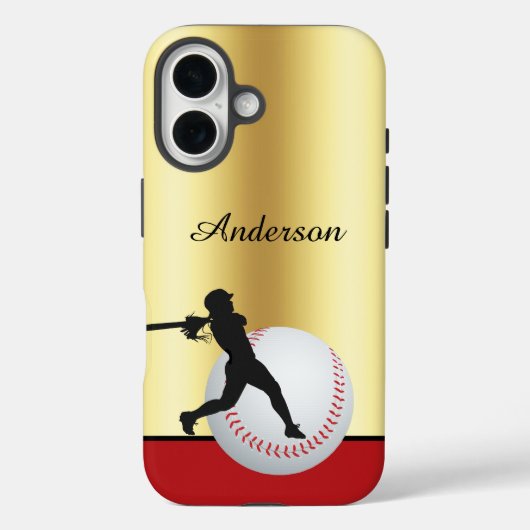 Baseball personalize with name Elegant Case-Mate iPhoneケース (裏面)