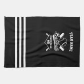 Baseball Personalized Coach, Team Mom キッチンタオル (横)