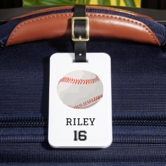 Baseball Personalized Custom Team Bag Tag Gift ラゲッジタグ