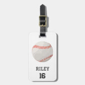 Baseball Personalized Custom Team Bag Tag Gift ラゲッジタグ (正面縦)