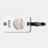 Baseball Personalized Custom Team Bag Tag Gift ラゲッジタグ (裏面横)