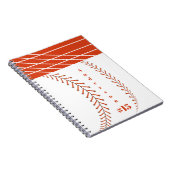 Baseball Photos Rustic Memory Scrapbook ノートブック (右側)