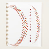 Baseball Photos Rustic Memory Scrapbook プランナー手帳 (正面)