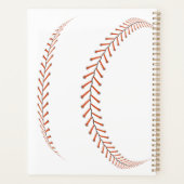 Baseball Photos Rustic Memory Scrapbook プランナー手帳 (裏面)