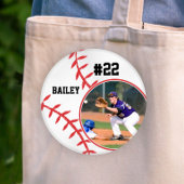 Baseball Pin Name Jersey Number Photo Button 缶バッジ