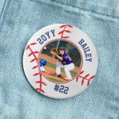 Baseball Pin Name Jersey Number Year Photo Button 缶バッジ