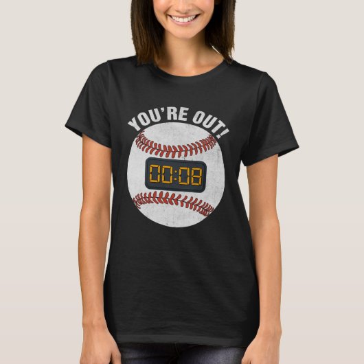 Baseball Pitch Clock 15 Seconds Rule Batter Box Do Tシャツ (正面)