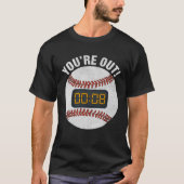 Baseball Pitch Clock 15 Seconds Rule Batter Box Do Tシャツ (正面)