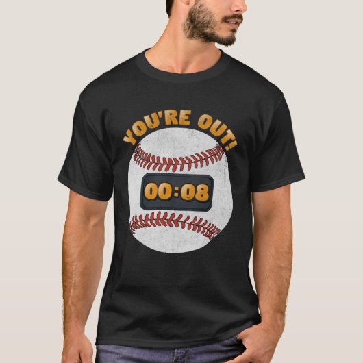Baseball Pitch Clock 15 Seconds Rule Batter Box Do Tシャツ (正面)