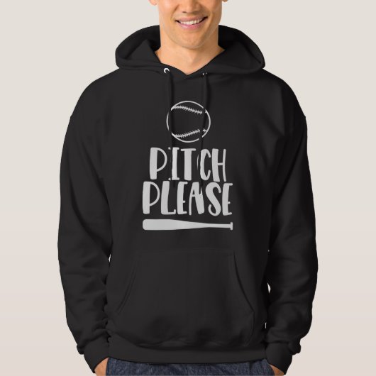 Baseball Pitch Please Pitches Baseball Game  3 パーカ (正面)