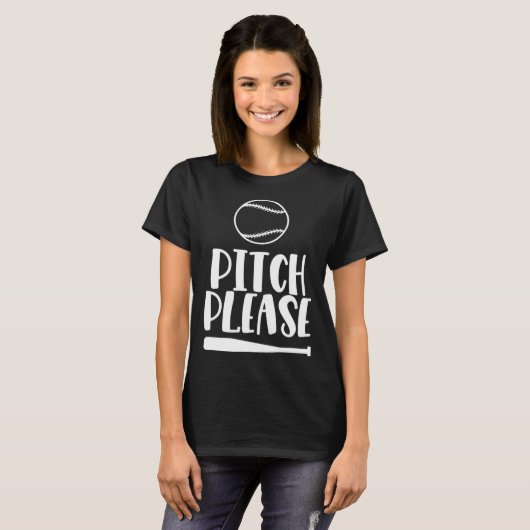 Baseball Pitch Please Pitches Baseball Game  3 Tシャツ (正面フル)