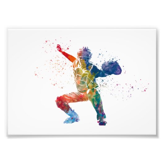 baseball player フォトプリント            (正面)