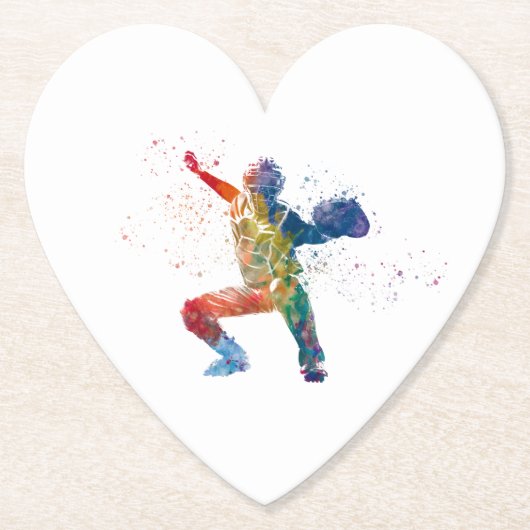 baseball player ペーパーコースター (正面)