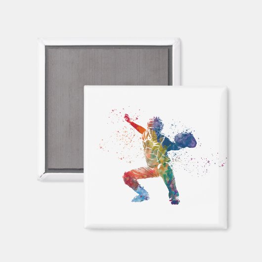 baseball player マグネット (正面/裏面)