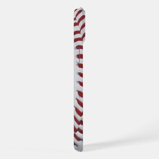 Baseball player Batter with Customizable Number iPhoneケース (右側面)