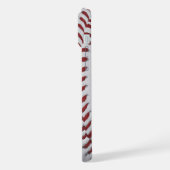 Baseball player Batter with Customizable Number iPhoneケース (左側面)