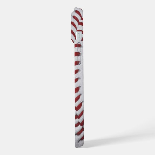 Baseball player Batter with Customizable Number iPhoneケース (左側面)