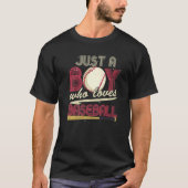 Baseball Player Boys Sport Baseball Catcher Baseba Tシャツ (正面)