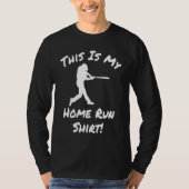 Baseball Player Homerun Tシャツ (正面)