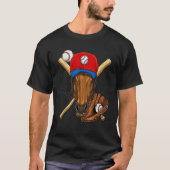 Baseball Player Horse  Pitcher Catcher Baseball Co Tシャツ (正面)