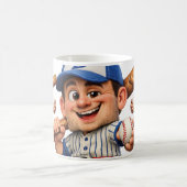 Baseball Player Humor コーヒーマグカップ (中央)