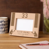 Baseball Player Silhouette Sports レーザー彫刻フレーム (左)