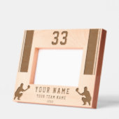 Baseball Player Silhouette Sports レーザー彫刻フレーム (左)