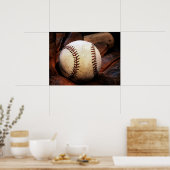 Baseball Posters - Baseball Glove & Ball ポスター (キッチン)