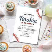 Baseball Rookie 1st Birthday Sports Boys Birthday 招待状
