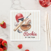 Baseball Rookie Birthday スタンダードランチョンナプキン (インサイチュ)