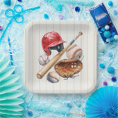 Baseball Rookie Birthday ペーパープレート (パーティー)