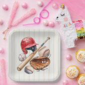 Baseball Rookie Birthday ペーパープレート (パーティー)