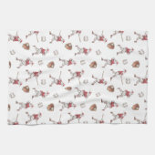 Baseball Santa Christmas キッチンタオル (横)