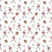 Baseball Santa Christmas ラッピングペーパー