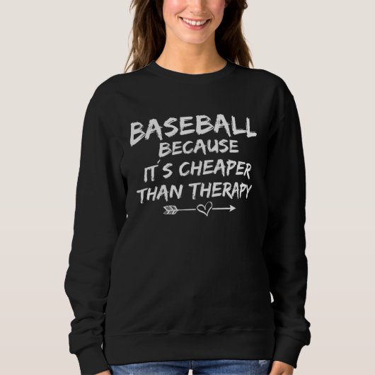 baseball saying outfit baseball player スウェットシャツ (正面)