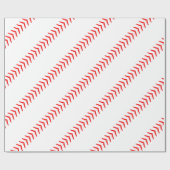 Baseball Seams Stitches Baseball Party Gift Paper ラッピングペーパー (フラット)