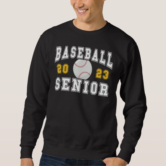 Baseball Senior Night Baseball Senior 2023 Graduat スウェットシャツ (正面)